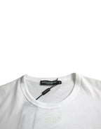 Dolce & Gabbana White Cotton Pocket Short Sleeves T-shirt - Zeiniez