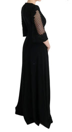 Dolce & Gabbana Black Stretch Shift Long Maxi Dress - Zeiniez