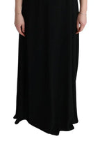 Dolce & Gabbana Black Stretch Shift Long Maxi Dress - Zeiniez
