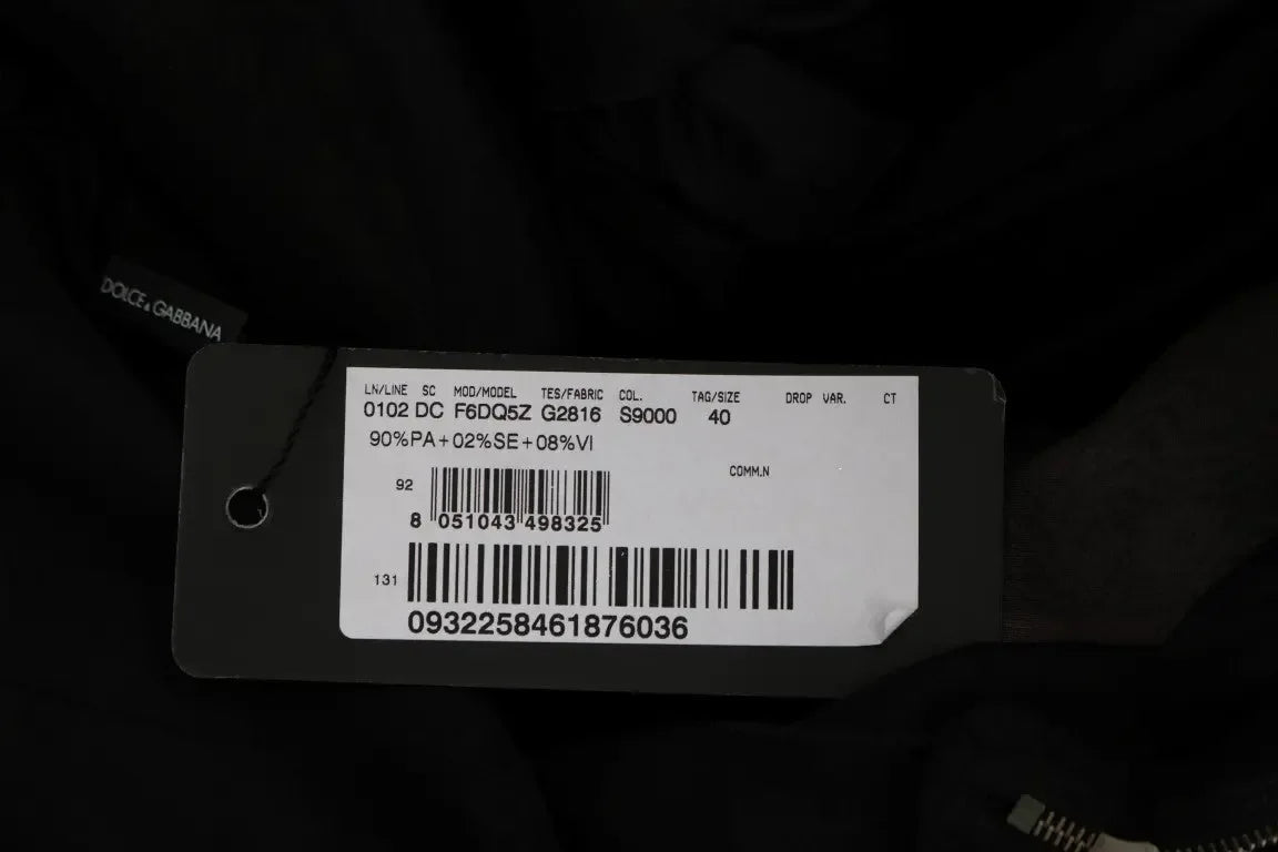 Dolce & Gabbana Black Pink Silk Long Shift Dress - Zeiniez