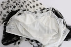 Dolce & Gabbana Black White Polka Dotted Floral Dress - Zeiniez