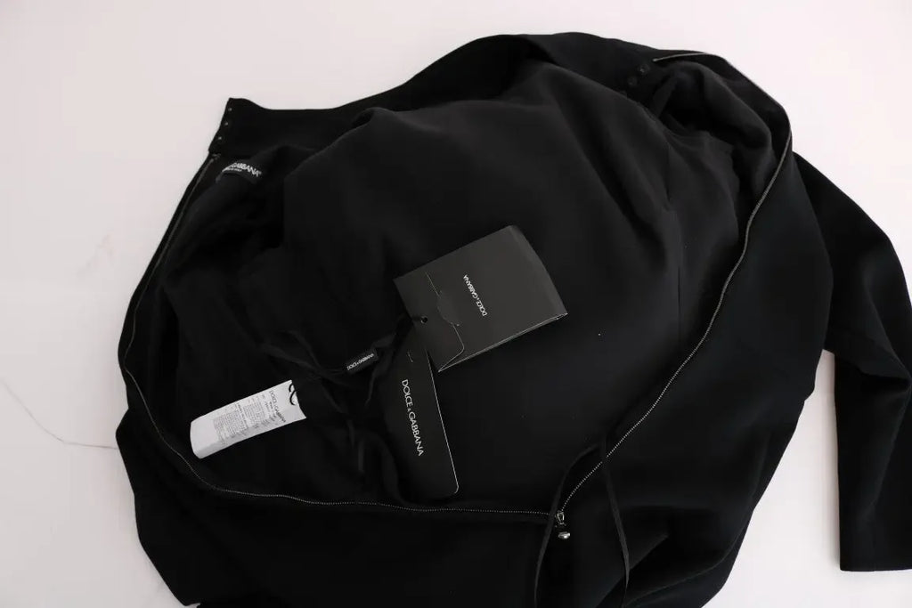 Dolce & Gabbana Black Stretch Long Gown Sheath Dress - Zeiniez