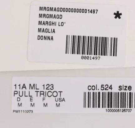 MARGHI LO' Blue 100% Lana Wool Blouse Top - Zeiniez