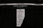 Dolce & Gabbana Purple Wool Stretch Formal Pants - Zeiniez