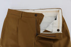 Dolce & Gabbana Brown Stretch Cotton Pants - Zeiniez