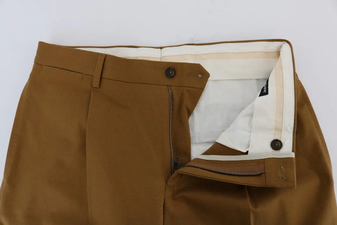 Dolce & Gabbana Brown Stretch Cotton Pants - Zeiniez