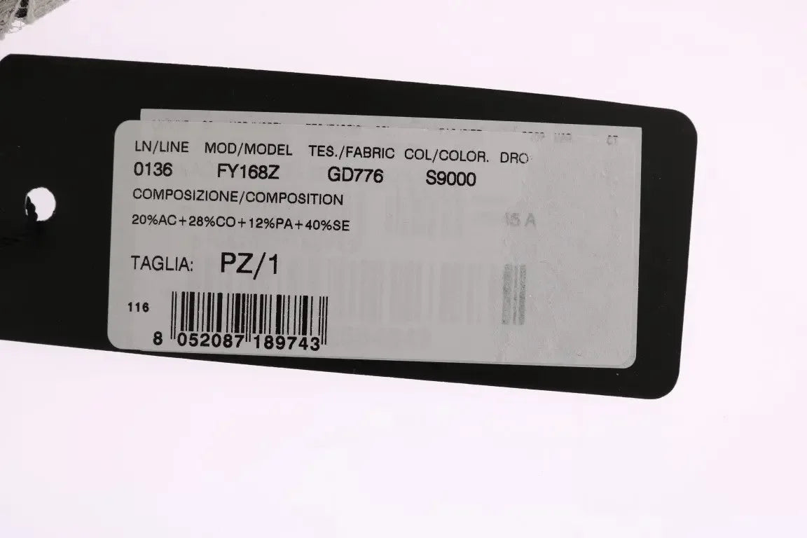 Dolce & Gabbana Black White Floral Lace Crystal Hair Claw - Zeiniez