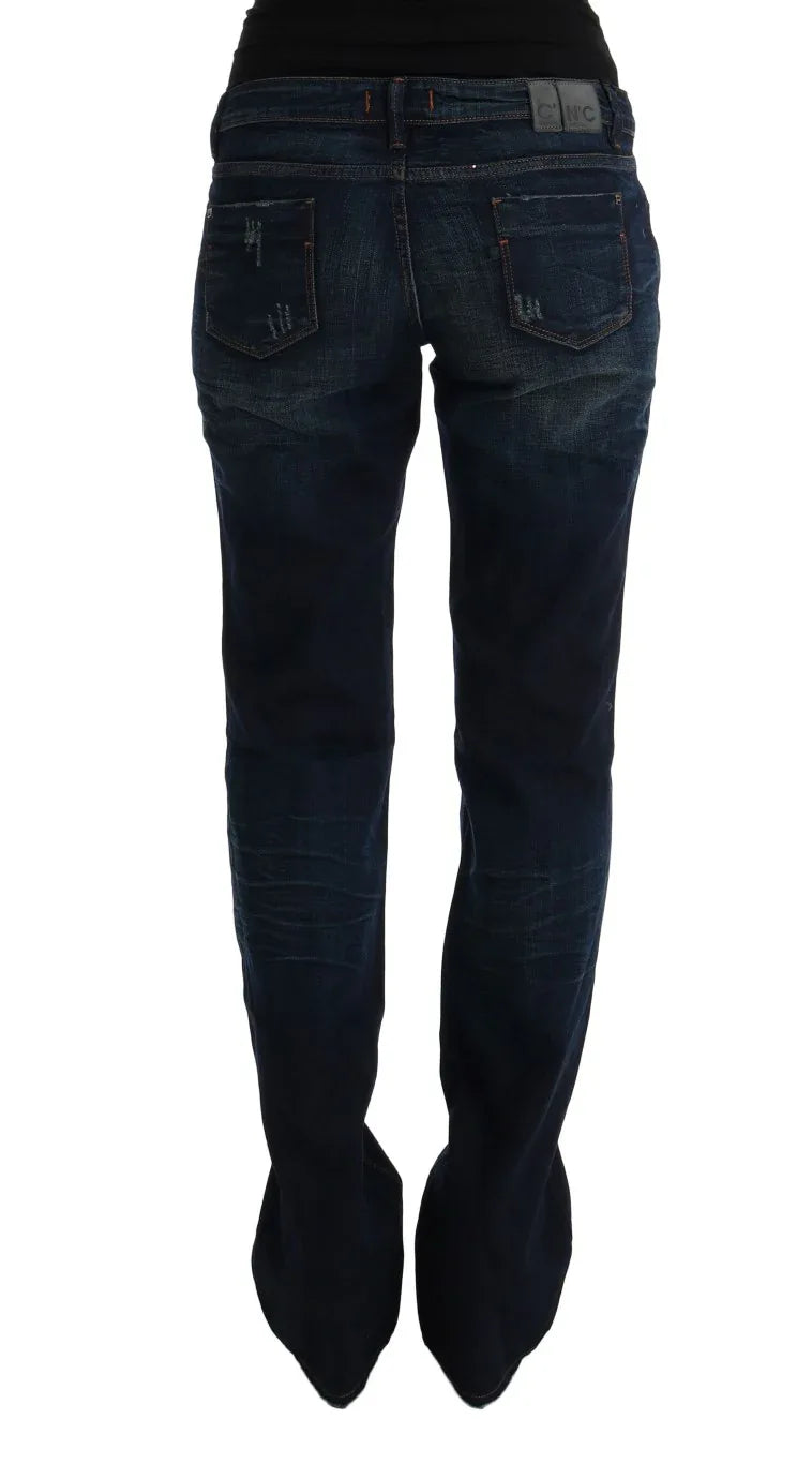 Costume National Blue Cotton Regular Fit Denim Jeans - Zeiniez