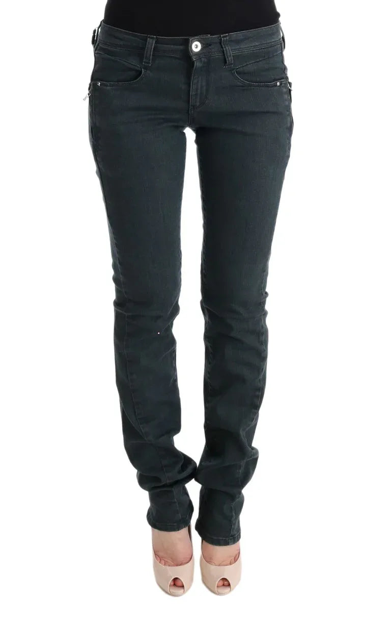 Costume National Gray Cotton Superslim Denim Jeans - Zeiniez
