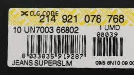 Costume National Gray Cotton Superslim Denim Jeans - Zeiniez