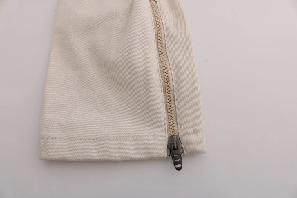 Ermanno Scervino White Slim Fit Casual Jeans - Zeiniez