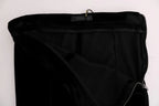 Ermanno Scervino Black Velvet Slim Fit Pants - Zeiniez