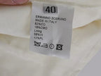 Ermanno Scervino White Cotton Regular Fit Casual Pants - Zeiniez