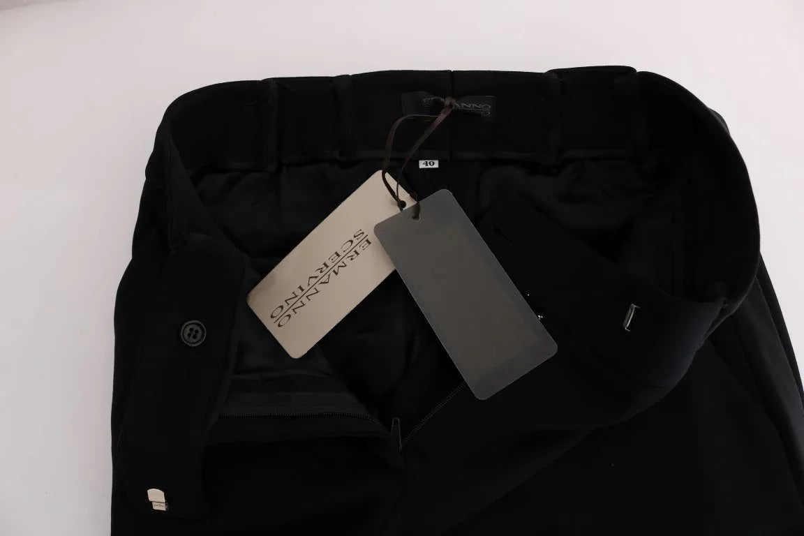 Ermanno Scervino Black Viscose Flare Bootcut Pants - Zeiniez