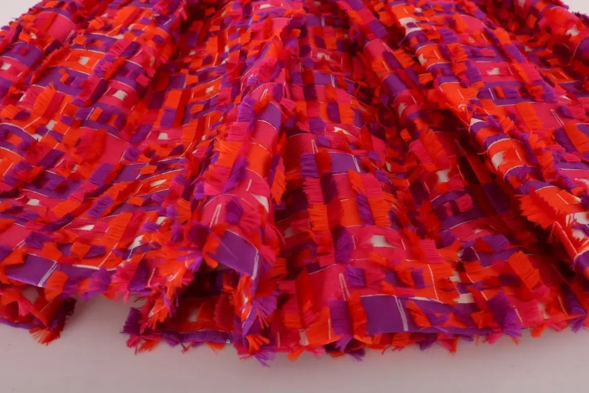 Dolce & Gabbana Pink Patterned A-line Above Knees Dress - Zeiniez