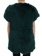 Dolce & Gabbana Green Alpaca Fur Vest Sleeveless Jacket - Zeiniez