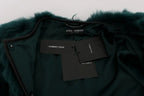 Dolce & Gabbana Green Alpaca Fur Vest Sleeveless Jacket - Zeiniez