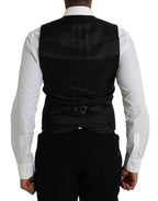 Dolce & Gabbana Maroon Satin Silk Waistcoat Dress Formal Vest - Zeiniez