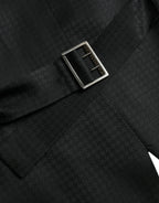 Dolce & Gabbana Black Wool Waistcoat Dress Formal Vest - Zeiniez
