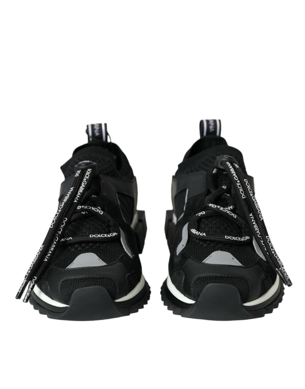 Dolce & Gabbana Black Mesh Sorrento Trekking Sneakers Shoes - Zeiniez