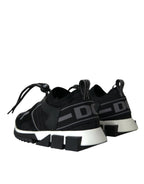 Dolce & Gabbana Black Mesh Sorrento Trekking Sneakers Shoes - Zeiniez