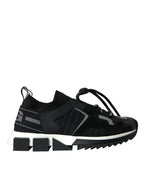 Dolce & Gabbana Black Mesh Sorrento Trekking Sneakers Shoes - Zeiniez