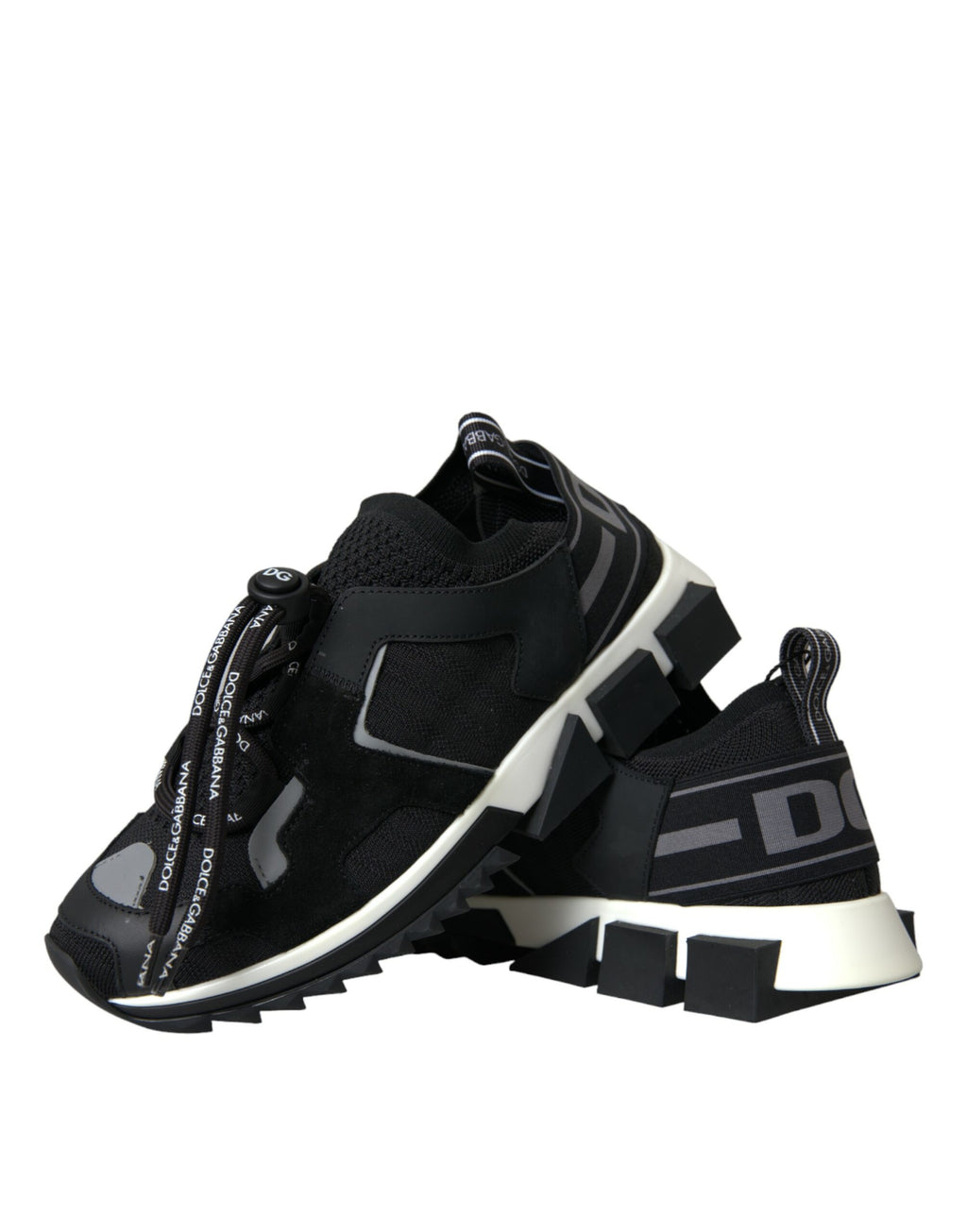 Dolce & Gabbana Black Mesh Sorrento Trekking Sneakers Shoes - Zeiniez
