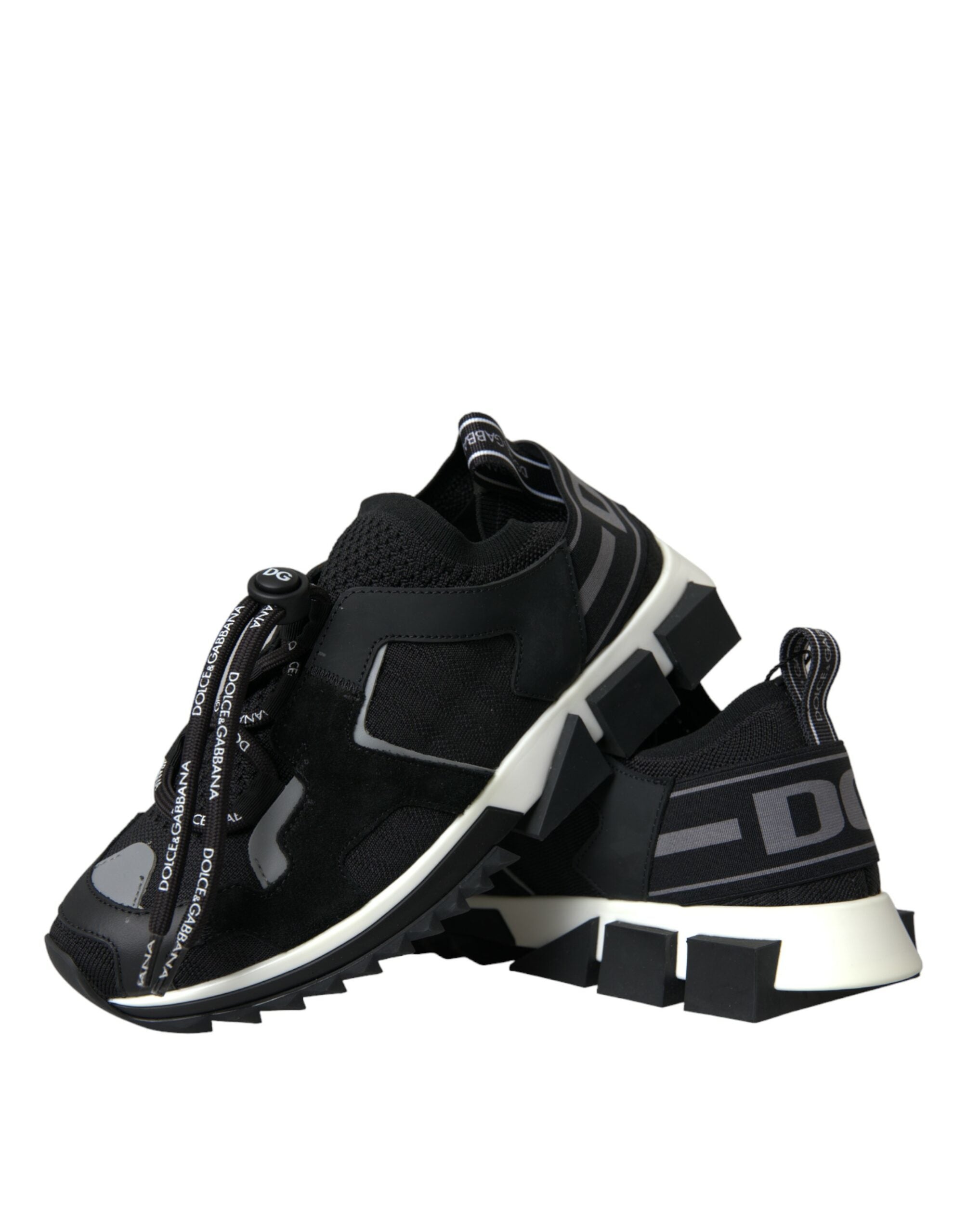 Dolce & Gabbana Black Mesh Sorrento Trekking Sneakers Shoes - Zeiniez