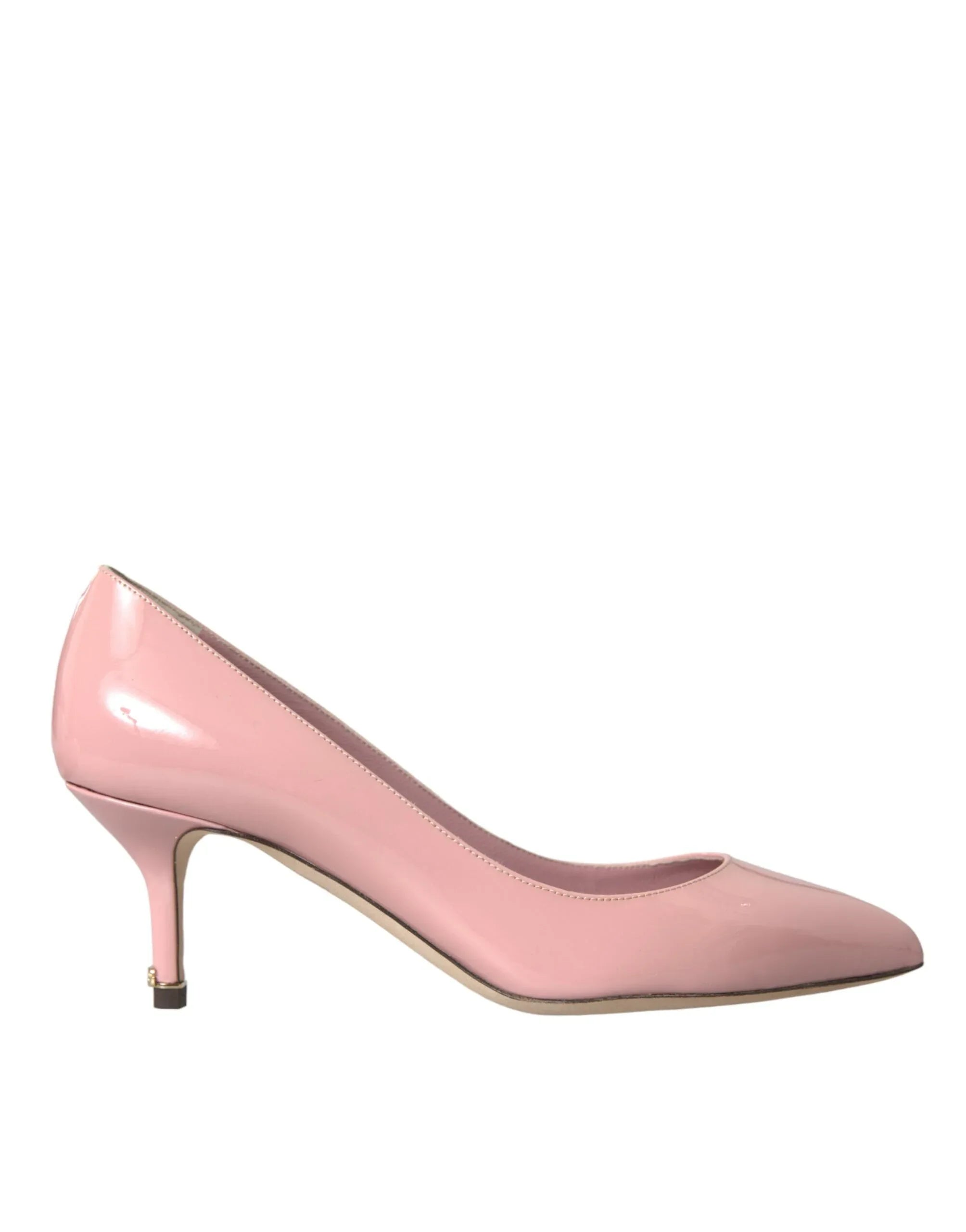 Dolce & Gabbana Light Pink Patent Leather Heels Pumps Shoes - Zeiniez