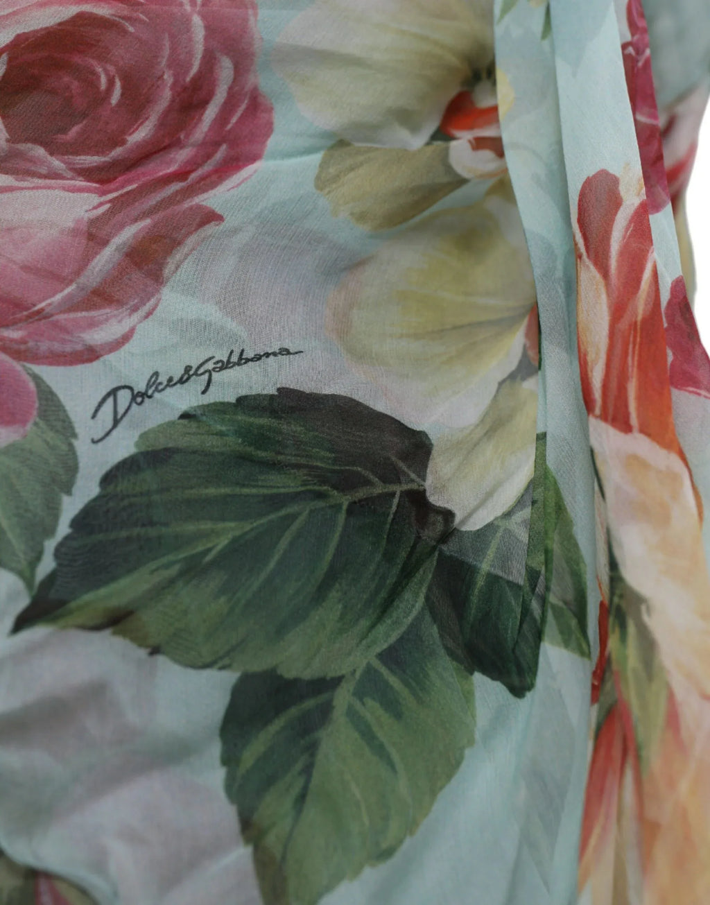 Dolce & Gabbana Blue Floral Print Tiered Long Maxi Dress - Zeiniez