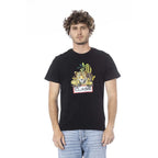 Cavalli Class Black Cotton Men T-Shirt - Zeiniez