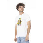 Cavalli Class White Cotton Men T-Shirt - Zeiniez