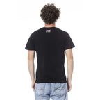 Cavalli Class Black Cotton Men T-Shirt - Zeiniez