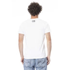 Cavalli Class White Cotton Men T-Shirt - Zeiniez