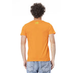 Cavalli Class Orange Cotton Men T-Shirt - Zeiniez