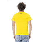 Cavalli Class Yellow Cotton Men T-Shirt - Zeiniez
