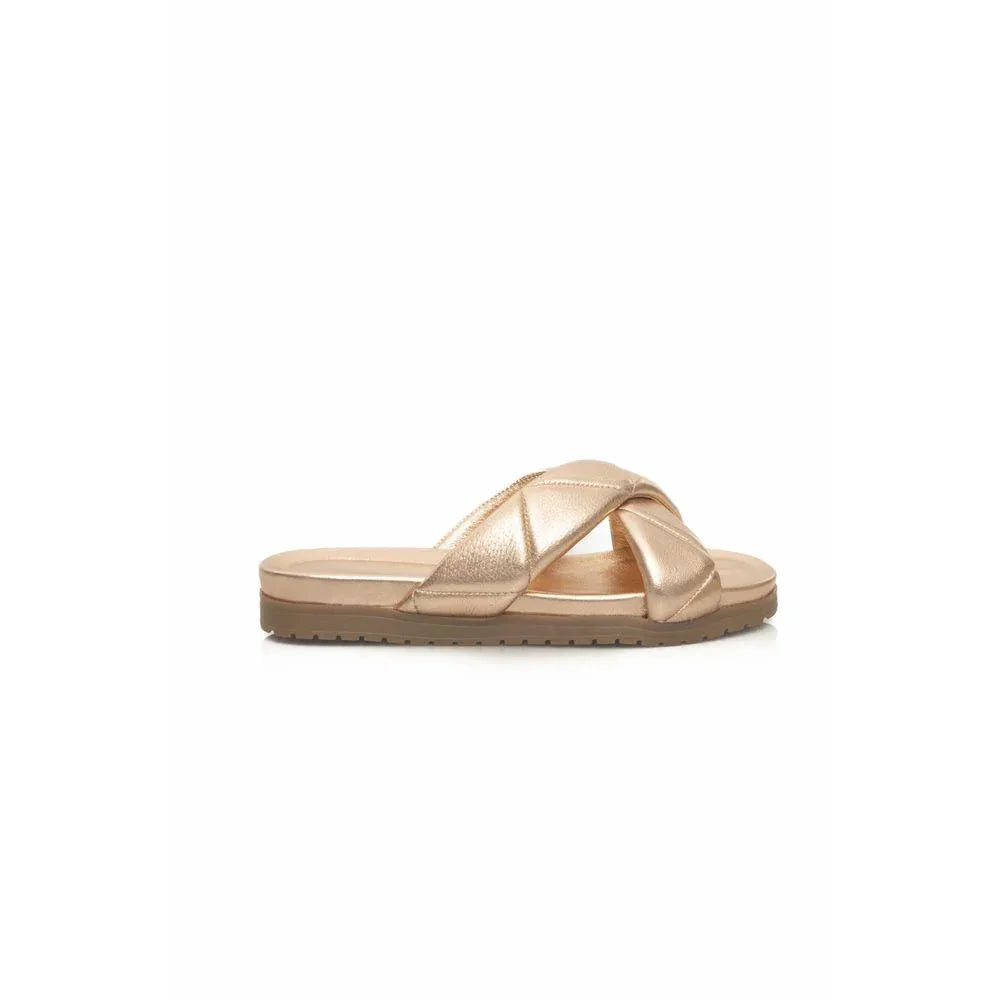 Cerruti 1881 Beige Lambskin Women Sandal - Zeiniez