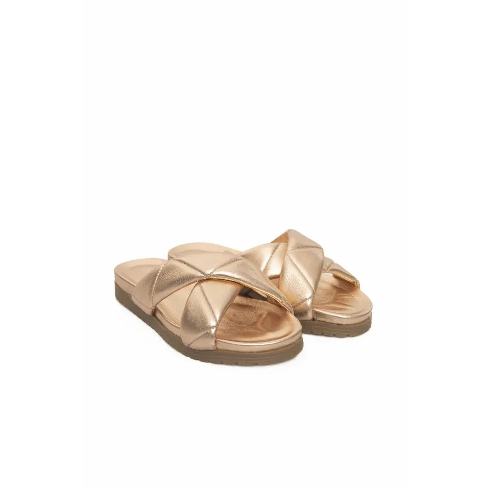 Cerruti 1881 Beige Lambskin Women Sandal - Zeiniez