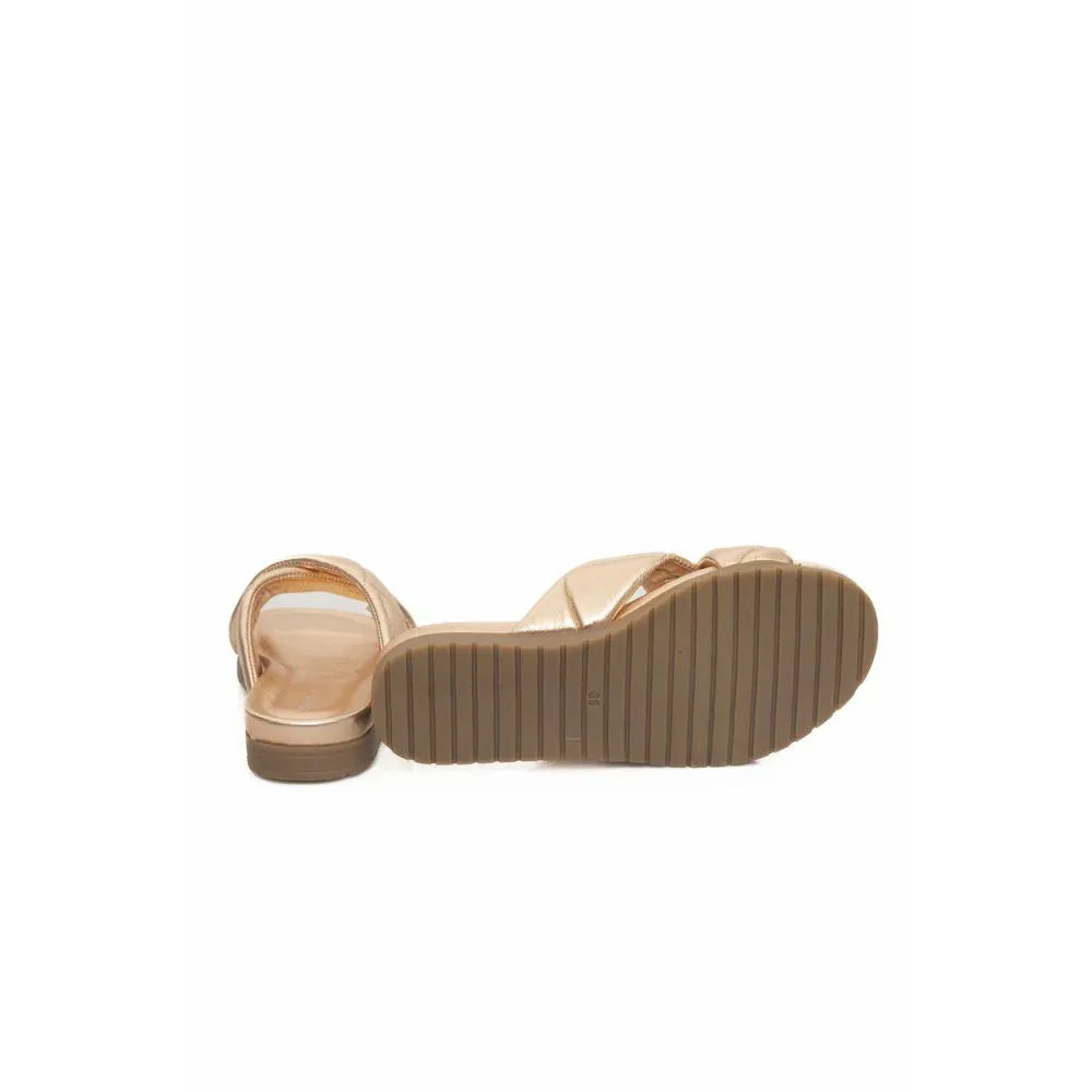 Cerruti 1881 Beige Lambskin Women Sandal - Zeiniez