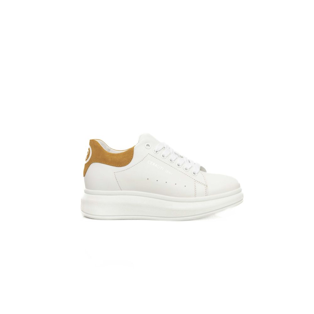 Cerruti 1881 White Leather Women Sneaker - Zeiniez