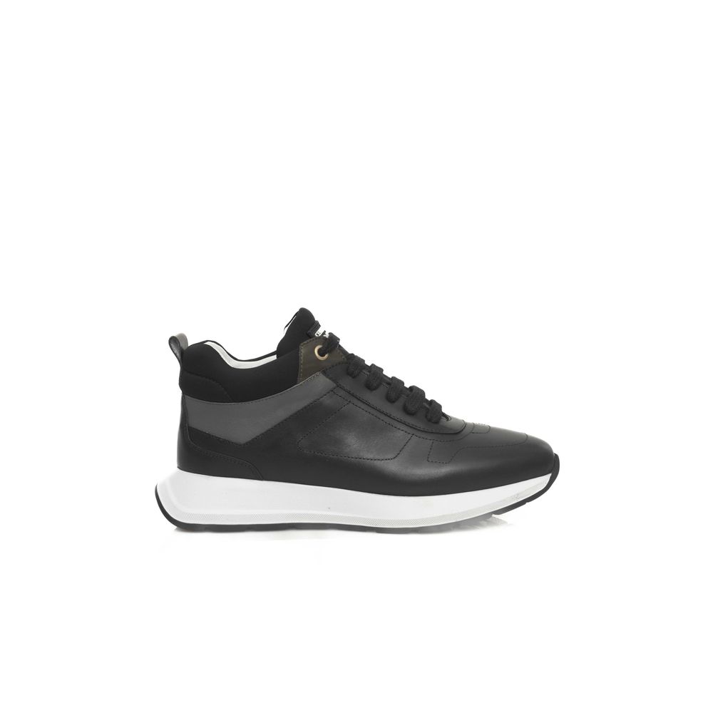 Cerruti 1881 Black Leather Women Sneaker - Zeiniez