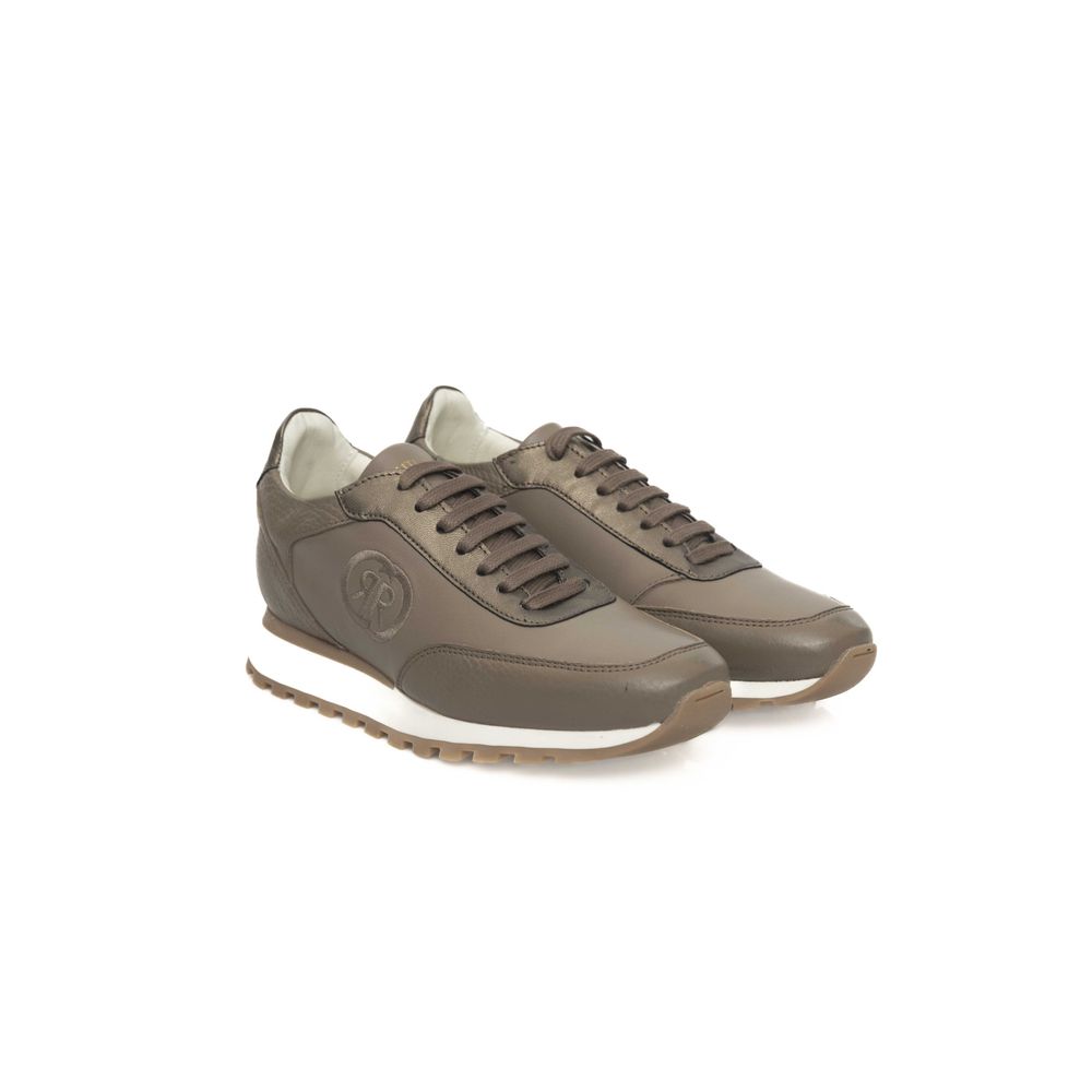 Cerruti 1881 Beige Cowhide Women Sneaker - Zeiniez