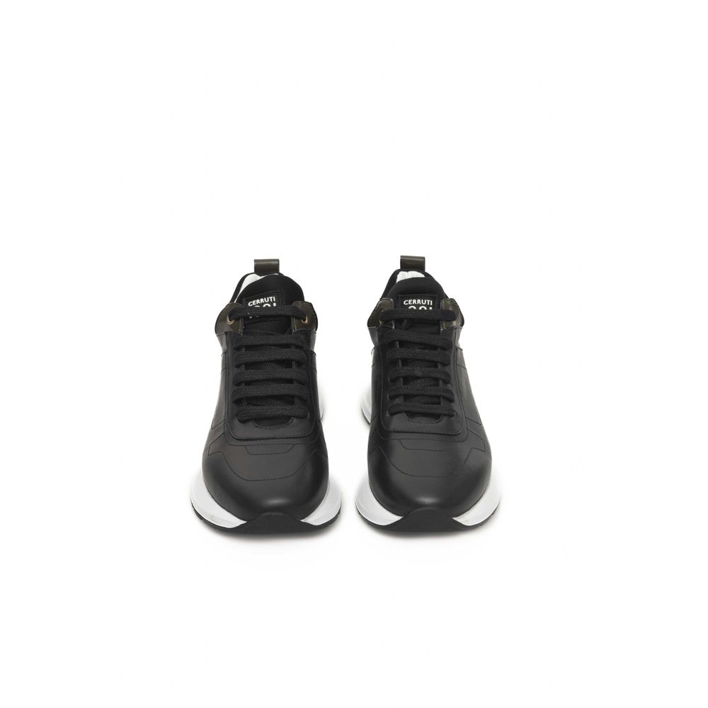 Cerruti 1881 Black Leather Women Sneaker - Zeiniez