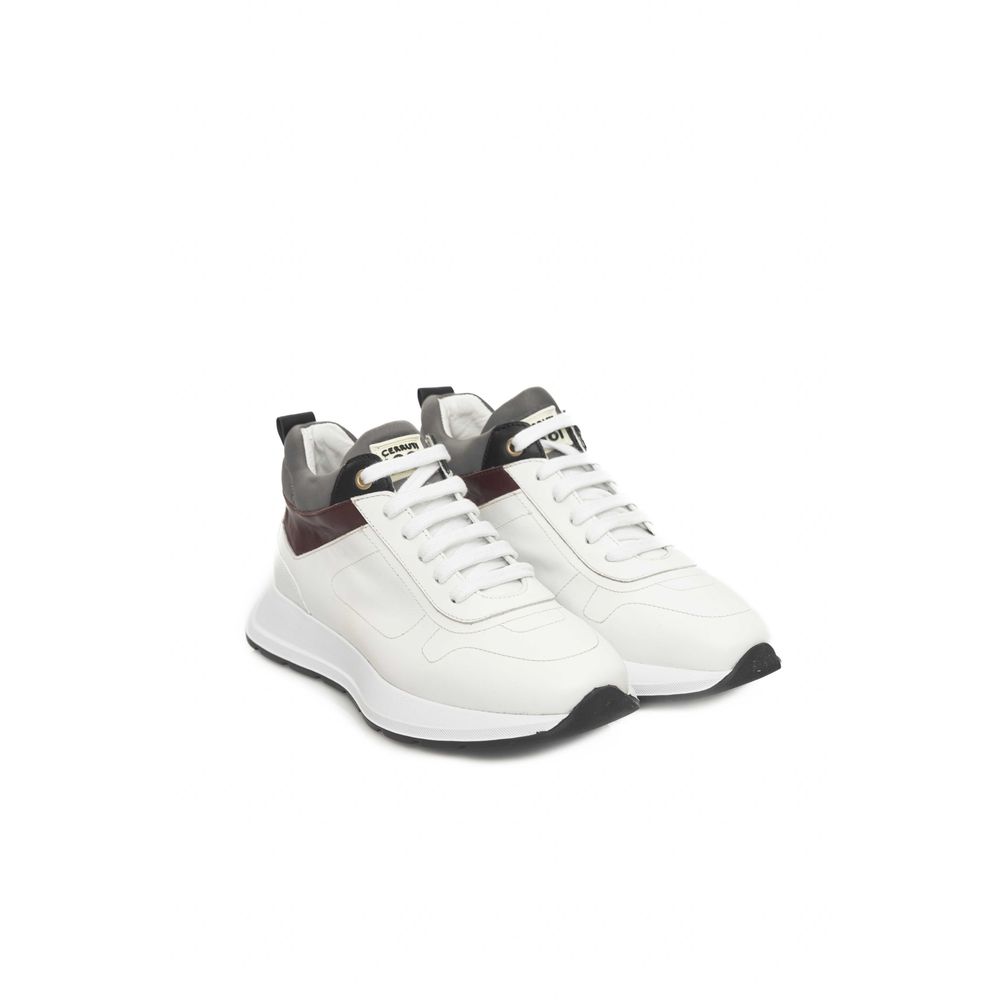Cerruti 1881 White Cowhide Sneaker - Zeiniez