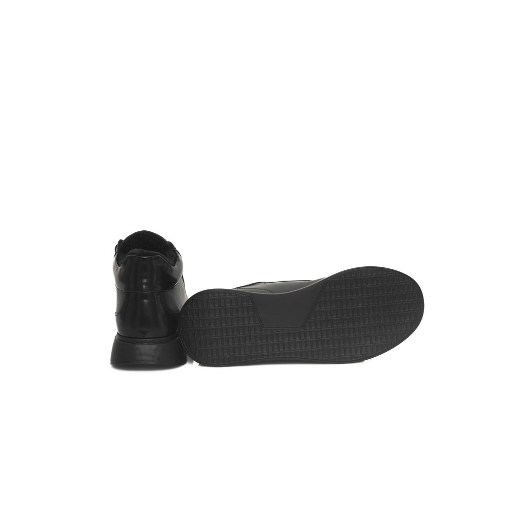 Cerruti 1881 Black Leather Women Sneaker - Zeiniez