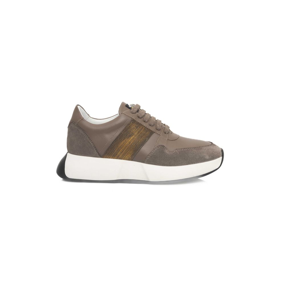 Cerruti 1881 Beige Cowhide Women Sneaker - Zeiniez