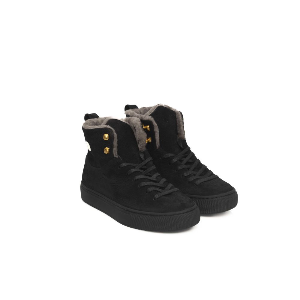 Cerruti 1881 Black Cowhide Women Sneaker - Zeiniez