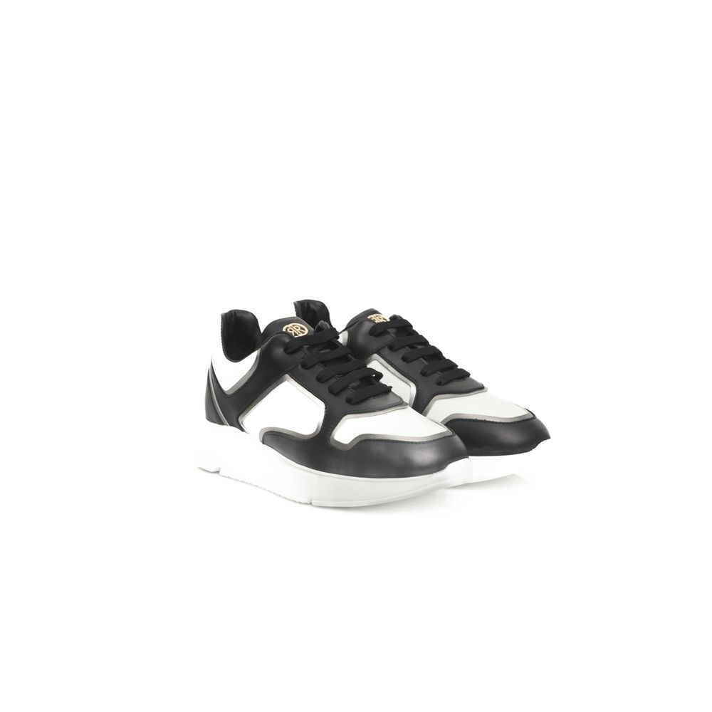 Cerruti 1881 Black Leather Women Sneaker - Zeiniez
