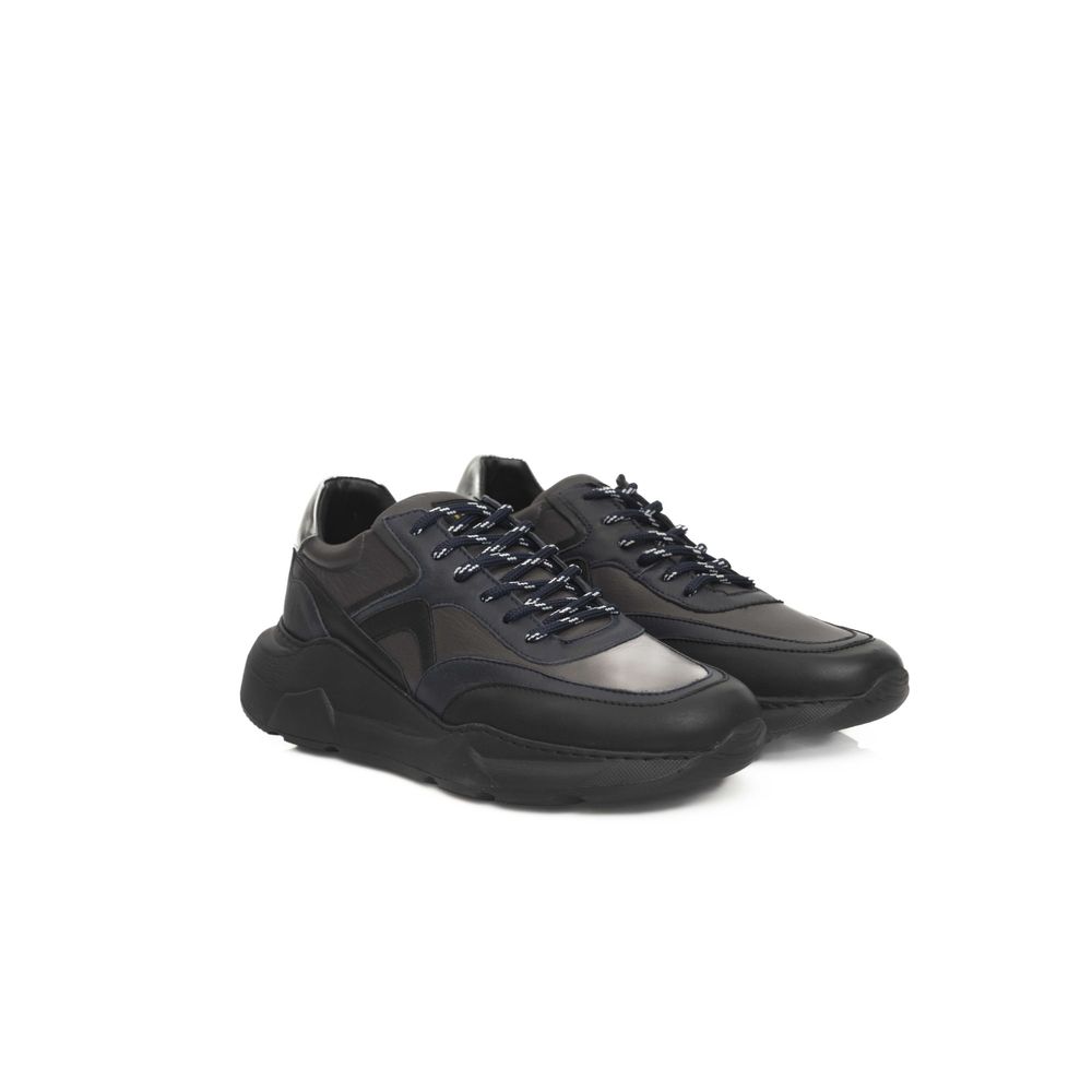 Cerruti 1881 Blue Cowhide Men Sneaker - Zeiniez