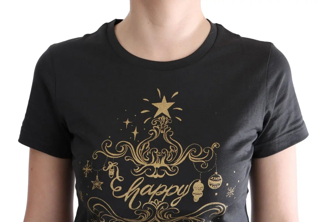 Dolce & Gabbana Gray Cotton 2017 Motive T-Shirt - Zeiniez